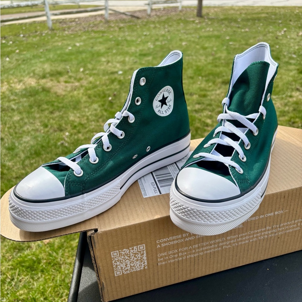 Converse Green High-Top Sneakers